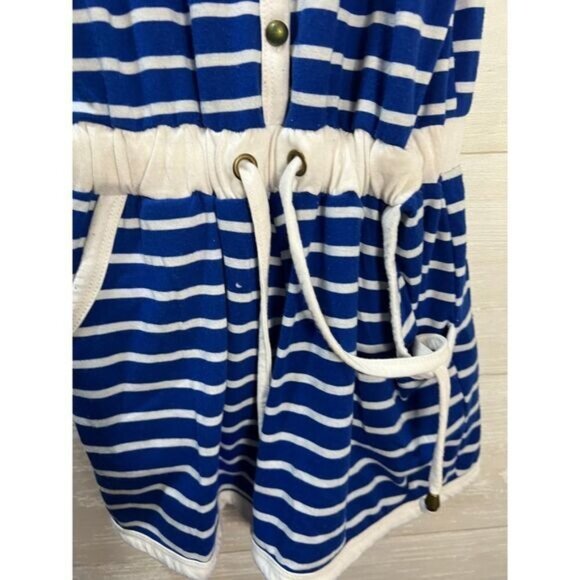 Striped V-Neck Button-Front Romper Small NWOT‎ - Picture 6 of 9